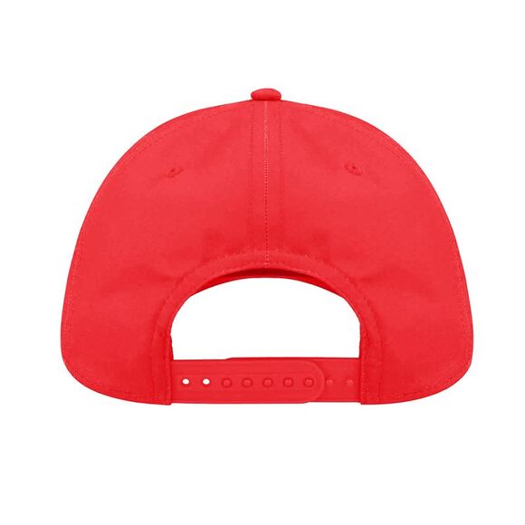 Atlantis Recy Six Recycled Polyester Baseball Cap / Red - Picture 3 of 3